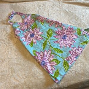 Lilly Pulitzer girls size 14 halter dress floral preppy